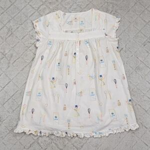 Printfresh White Dress with Pastel Accents